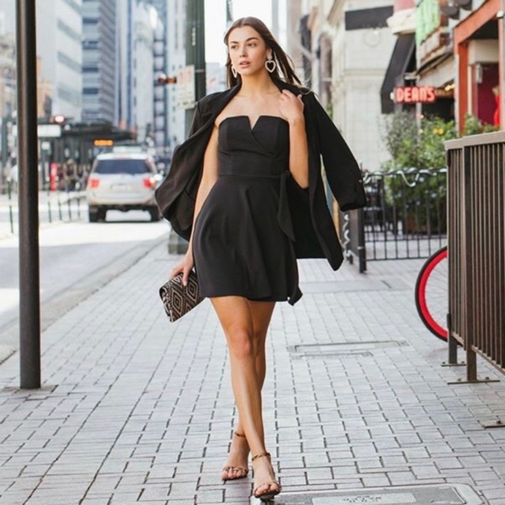 ✨JUST IN✨Strapless Fit & Flare Mini Dress LBD